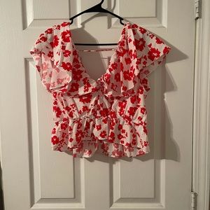 Zara floral top